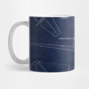 Lavochkin La9 Blueprint Mug